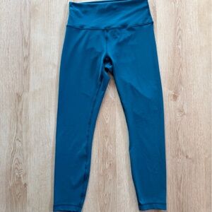 Lululemon Athletica Blue Leggings Wunder Under 25in